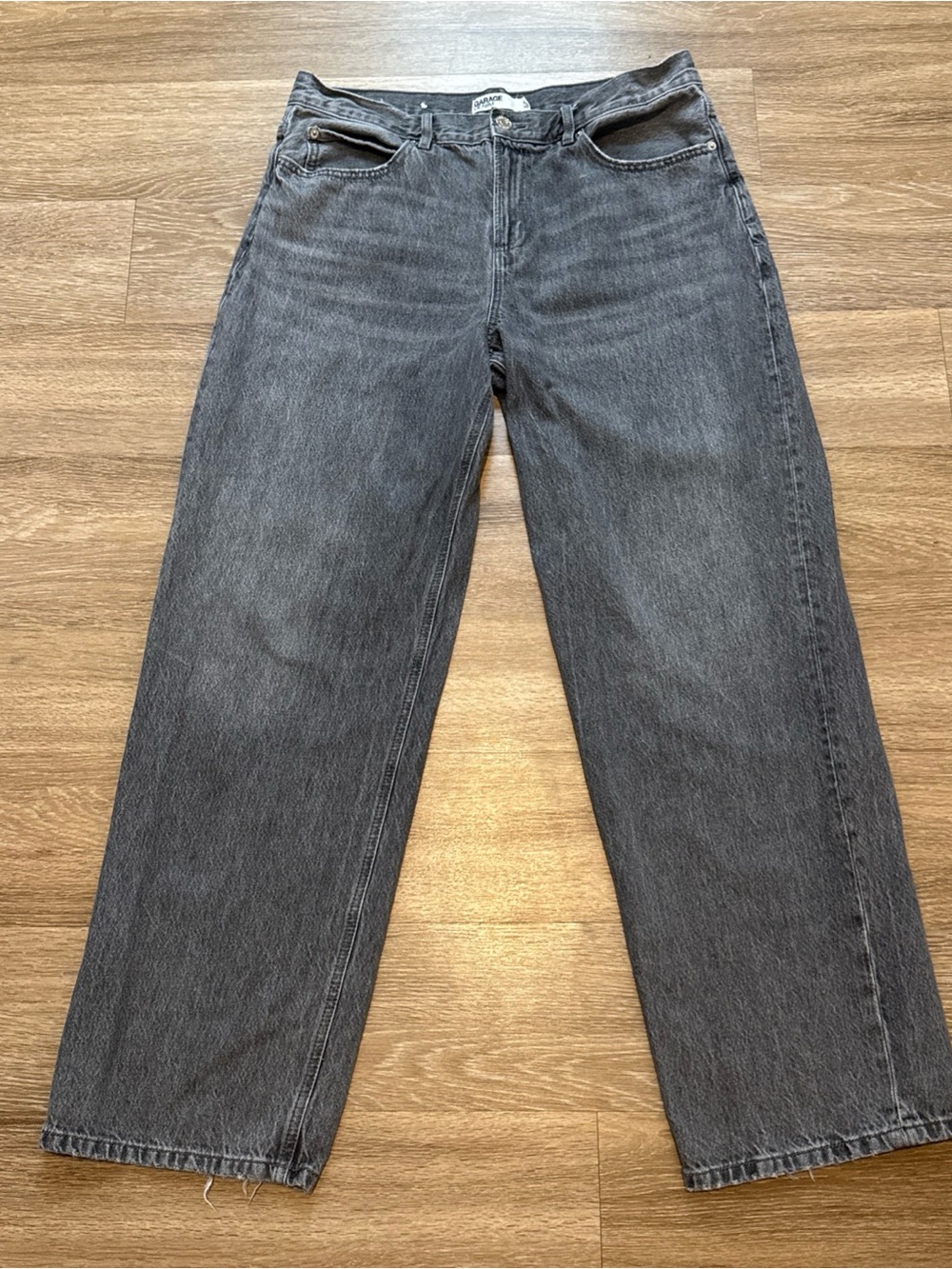 Garage Denim Jeans - Low Rise Baggy - Gray - Size 11